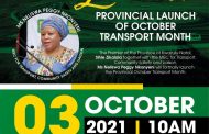 Premier Zikalala to showcase multi-million rand road infrastructure updgrade project during the launch of the Provincial 2021 October Transport Month Campaign