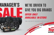 Tiger Wheel & Tyre manager’s sale – now on!