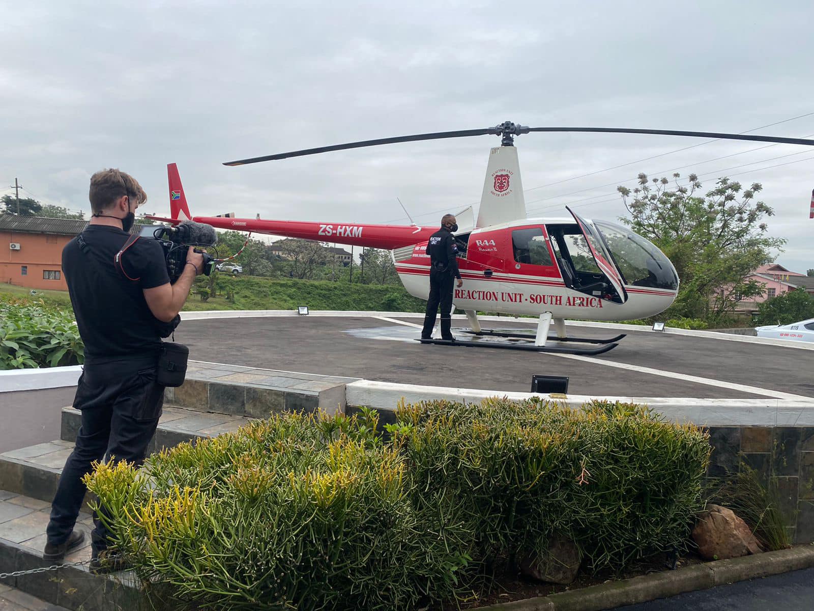 TV Crew rides along with Reaction Officers from Reaction Unit South Africa (RUSA)