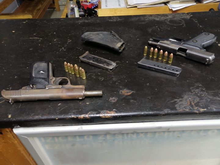 Two suspects arrested for unlawful possession of firearms