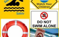 Police urges the public to be safe near water!