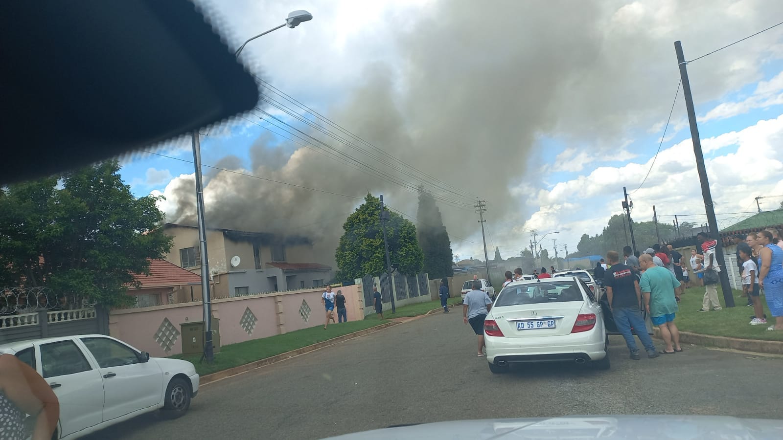 One person treated for smoke inhalation after a House Fire in Trident Street in Claremont