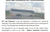 Bus impounded in Polokwane