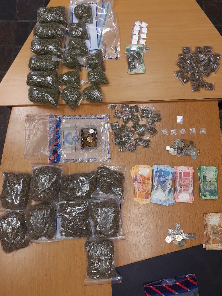 Five behind bars as police remove drugs off the street