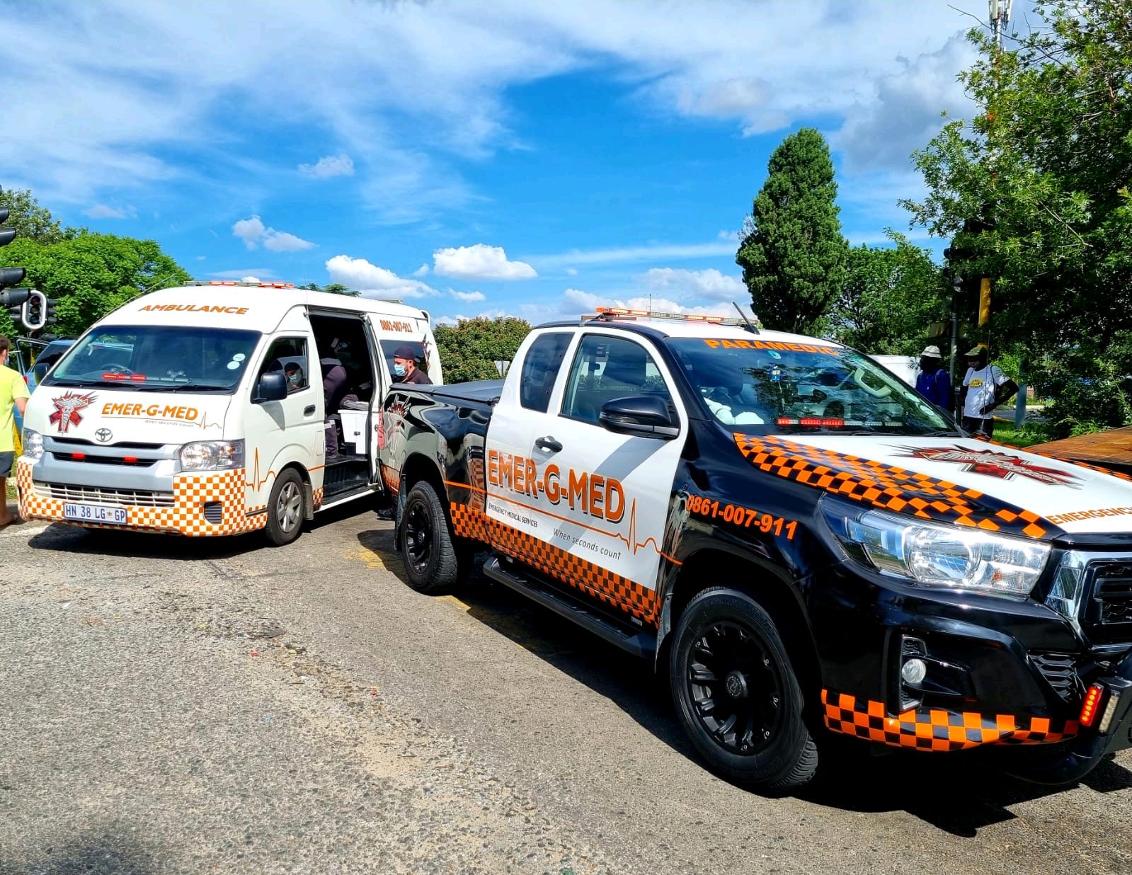 Two injured in a two-vehicle in Randburg