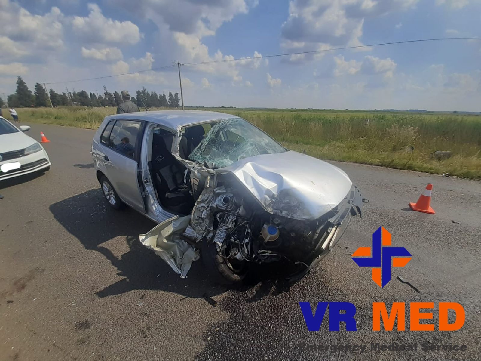 Elderly male injured in a collision on the R64 near Bloemfontein