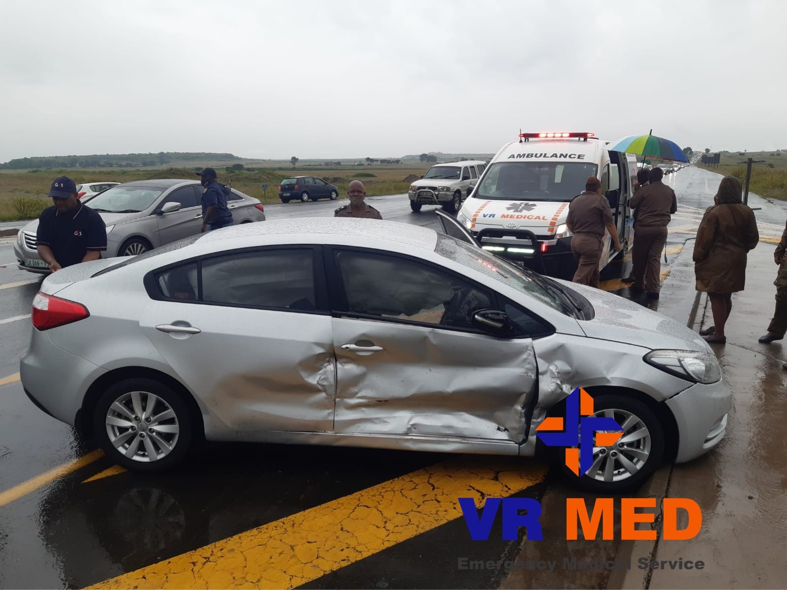 Two-vehicle collision in Bloemfontein