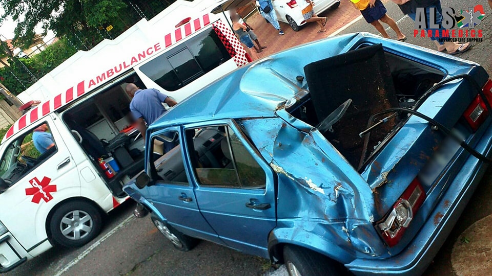 Three injured in a vehicle rollover on Highbury Road and Kingsley Road on the Bluff