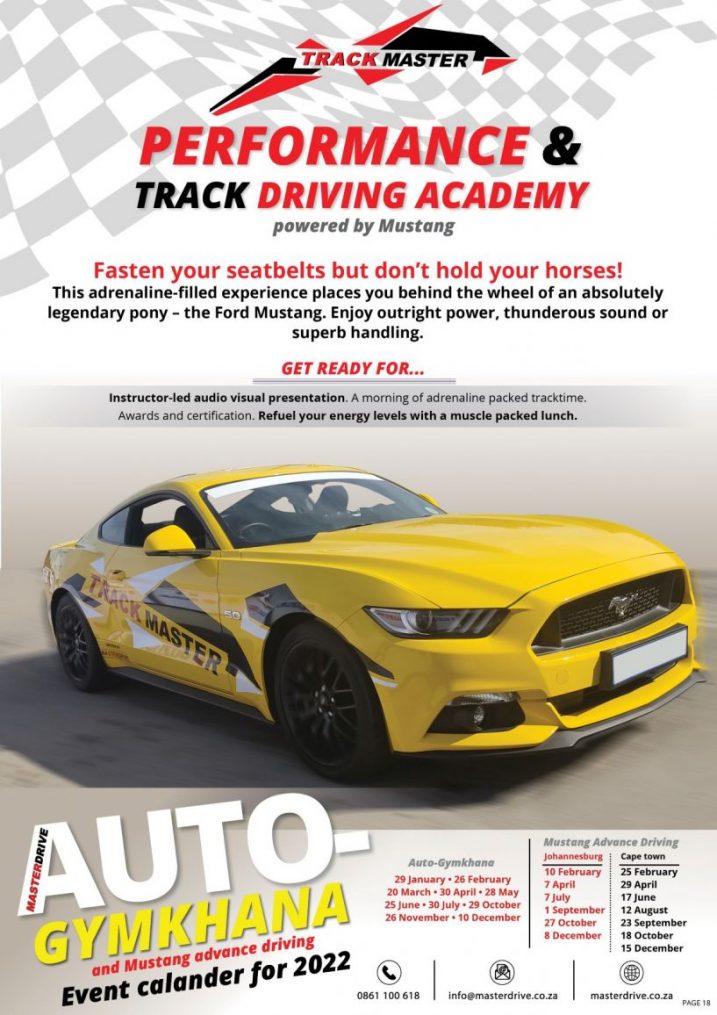 TrackMaster Performance and Track Driving Academy, powered by Mustang, takes place on 10 Feb 2022
