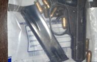Public Order Police (POP) members arrested suspect for unlawful possession of firearm