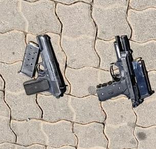 SAPS Erasmia members nab two suspects and recover unlicensed firearms with ammunition in Laezonia
