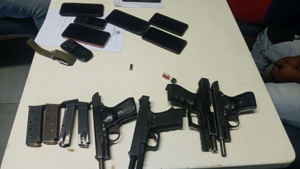 Swift response by members results in arrest of five robbery suspects and recovery of four firearms