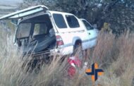 Three injured in a single-vehicle collision on the R702