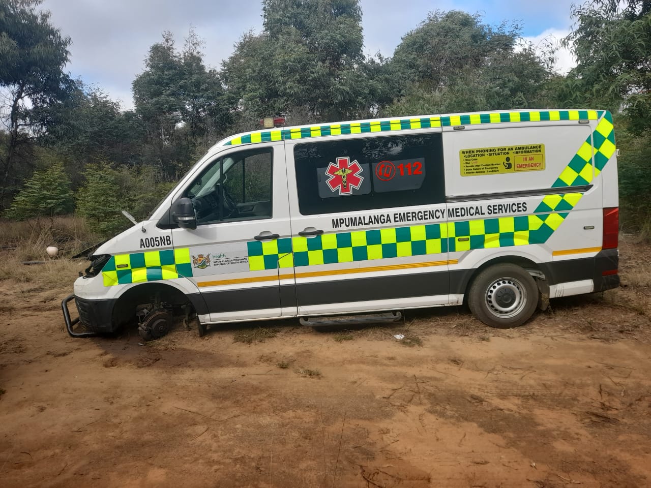 Medical staff held hostage, ambulance stripped