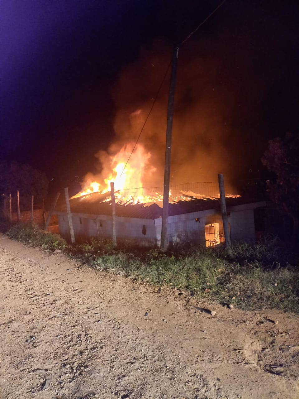 House on fire in Osindisweni