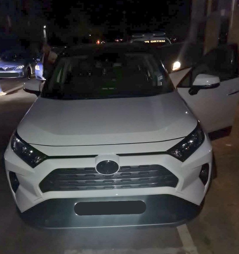 Vehicle stolen in Roodepoort recovered at Millar Street, Sophiatown.