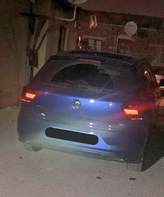 Hijacked Blue Volkswagen Polo recovered by JMPD K9 Unit.