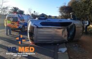 Vehicle rollover crash in Langenhovenpark, Bloemfontein