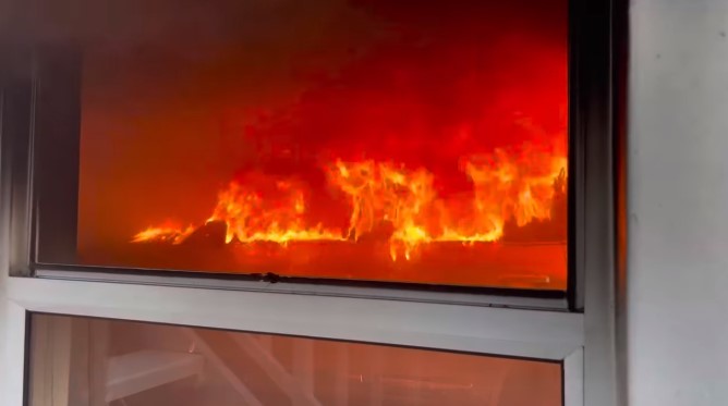 House engulfed by flames - Ballito