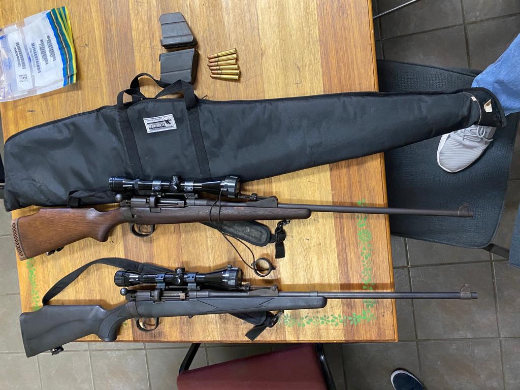Rifles seized during three day operation