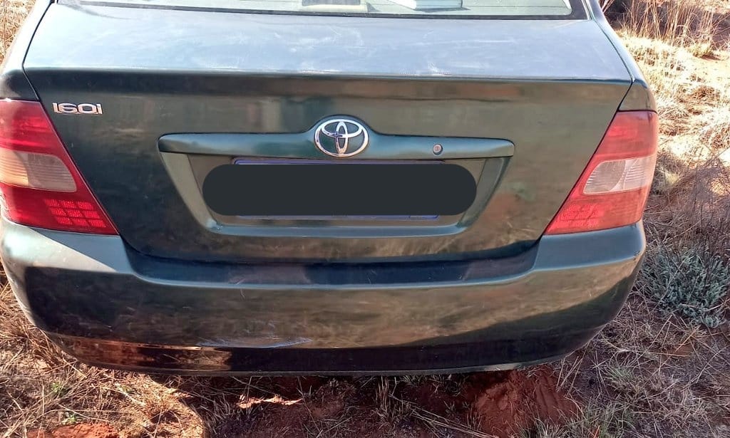 Hijacked Toyota Corolla recovered by #JMPD #RegionG Operations officers.