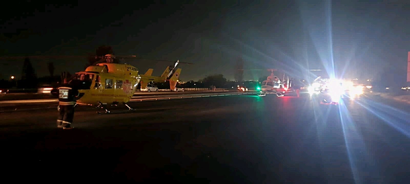 Adult and infant airlifted after a minibus crash in the Chloorkop area.