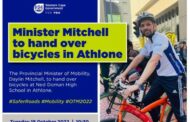 Minister Mitchell to hand over bicycles in Athlone