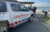 Fortunate escape from injury after a vessel overturned at Salmon Bay