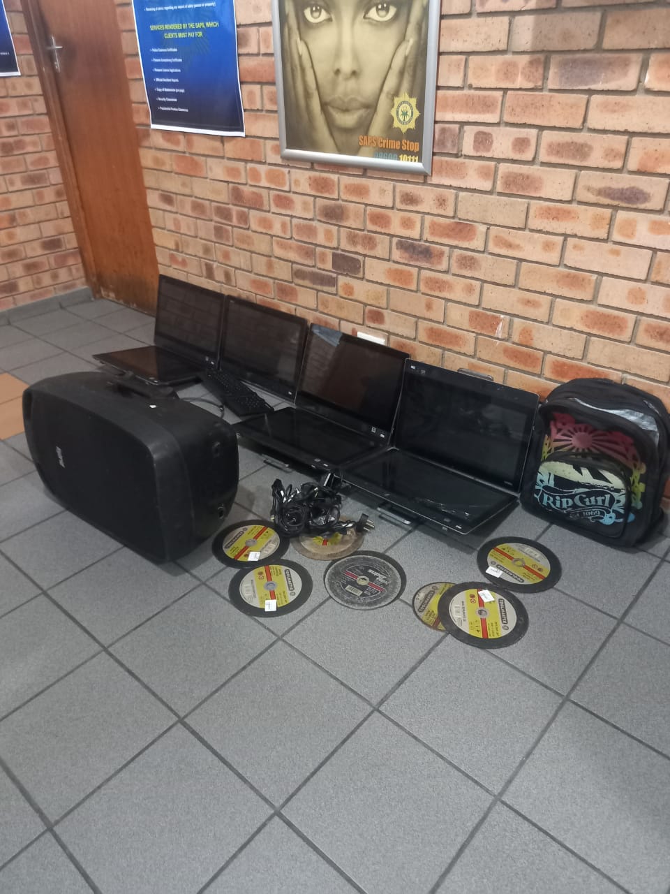 Suspect bust with stolen government property