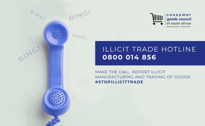 Help combat the manufacturing and trading of illicit goods in South Africa