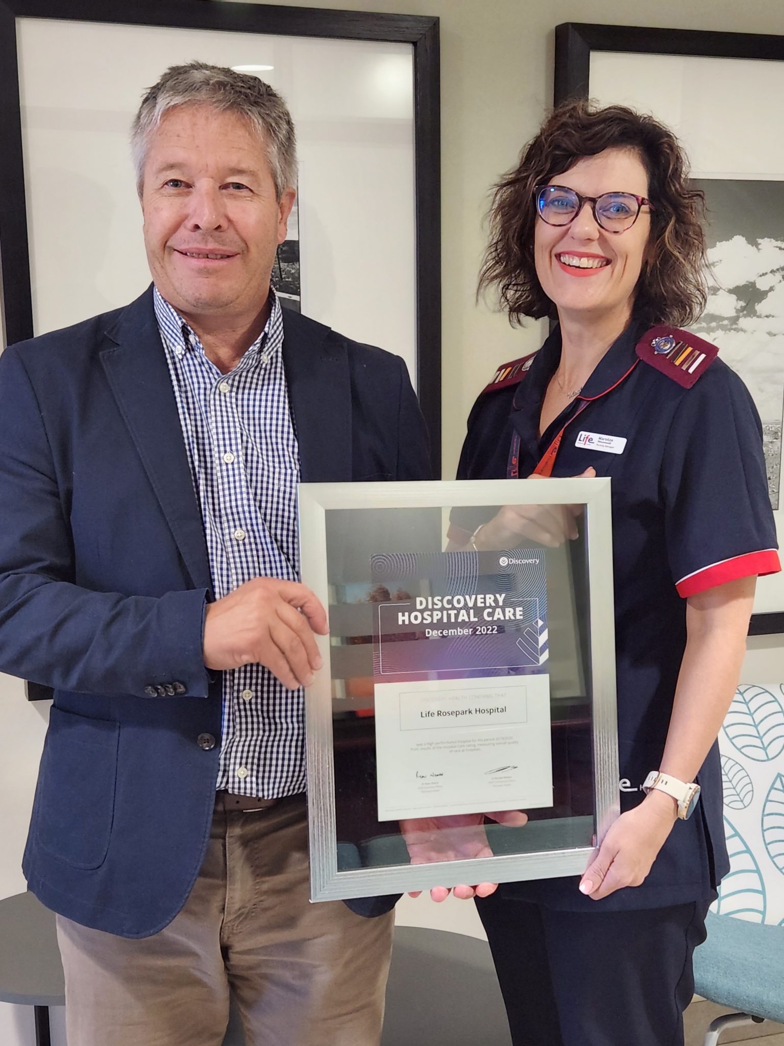 Life Rosepark Hospital recognised for clinical excellence in patient care