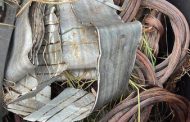 Suspect arrested for possession of presumed stolen property; copper cables and aluminium