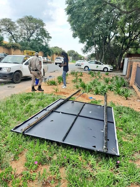 Illegally erected road signage impounded