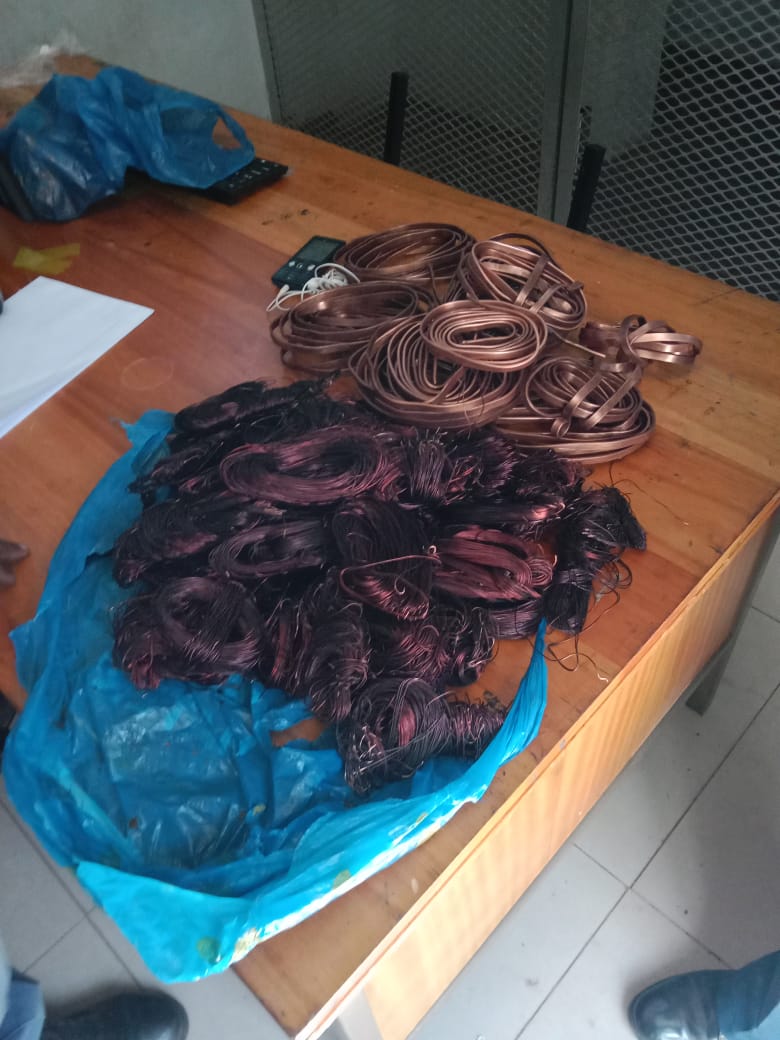 Man arrested in Balfour with suspected stolen copper cables worth about R50 000