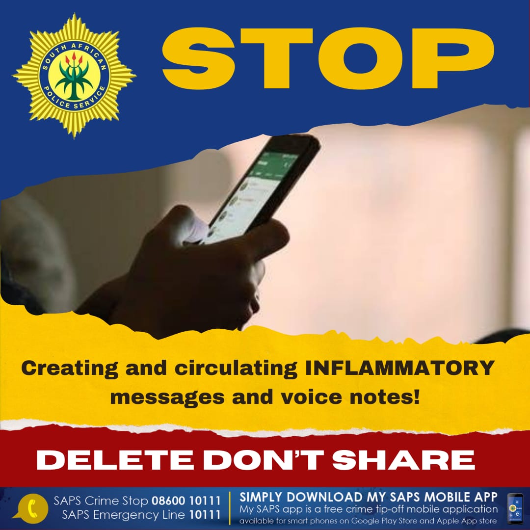 Public cautioned against sharing false, unverified or inaccurate information.