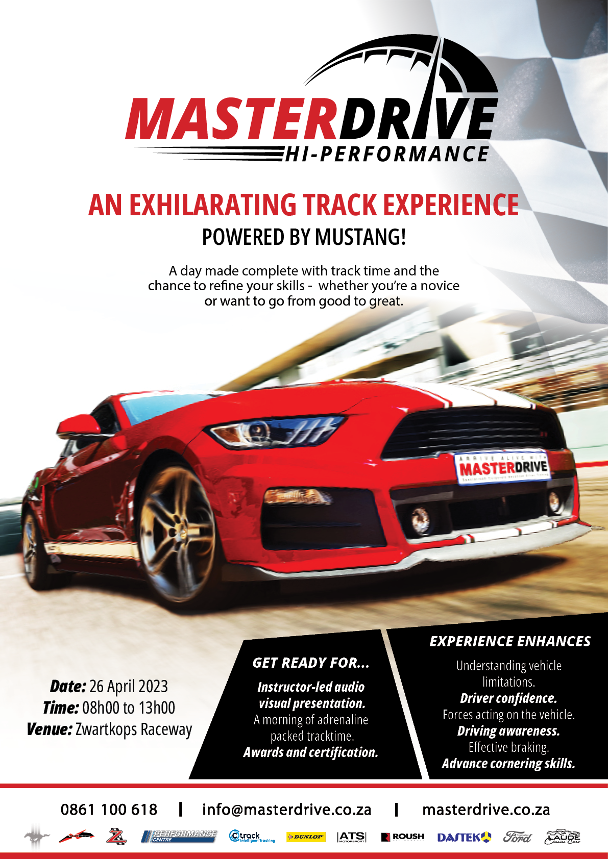MasterDrive invites drivers to the upcoming Hi-Performance Track Experience