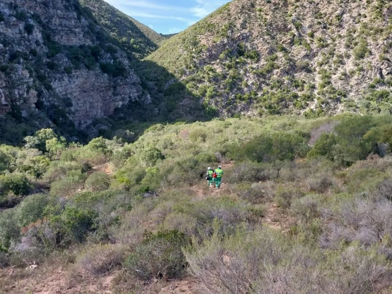 Injured biker airlifted from rugged terrain in the Eastern Cape