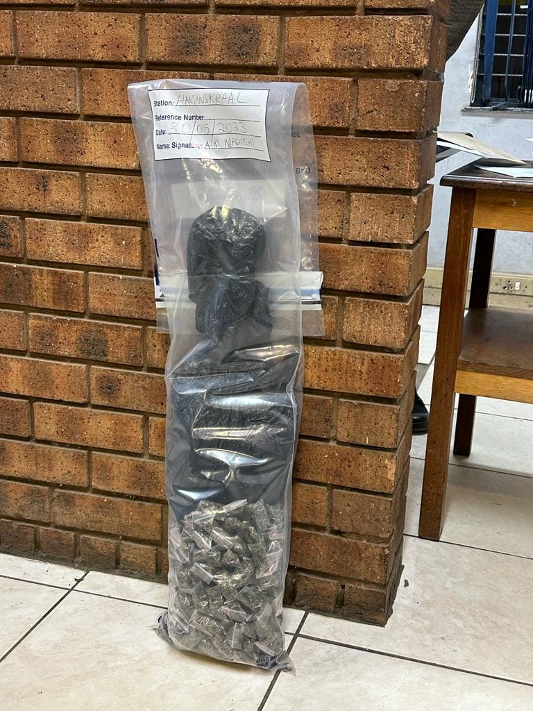 Tshwane Metro Police Department Tactical Unit Members arrest two drug dealers