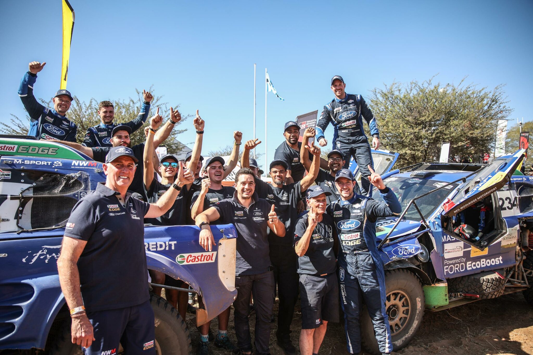 Dominant Victory for NWM Ford Castrol Team at Punishing 1 000km Botswana Desert Race