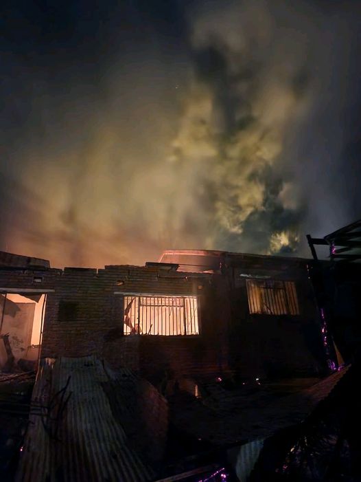 Fortunate escape from injuries in a house fire in the Nelspruit area