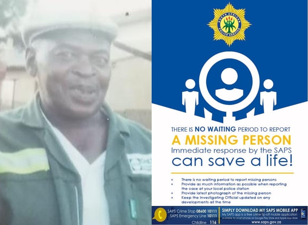 Missing elderly man from Bohlokong