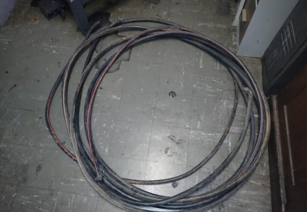 Suspect caught red-handed for cable theft in Vrededorp, Johannesburg