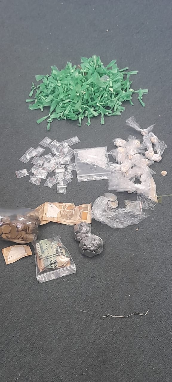 Two suspects were remanded in custody after being found with suspected drugs worth over R100 000