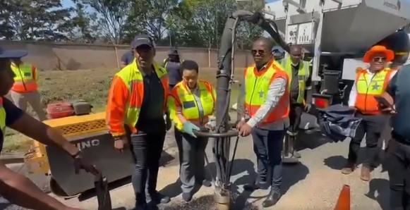 KZN Department of Transport purchased 55 trucks equipped with pothole patching material