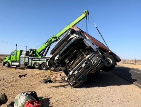 Truck collision on the B2 route near Usakos in Nambia