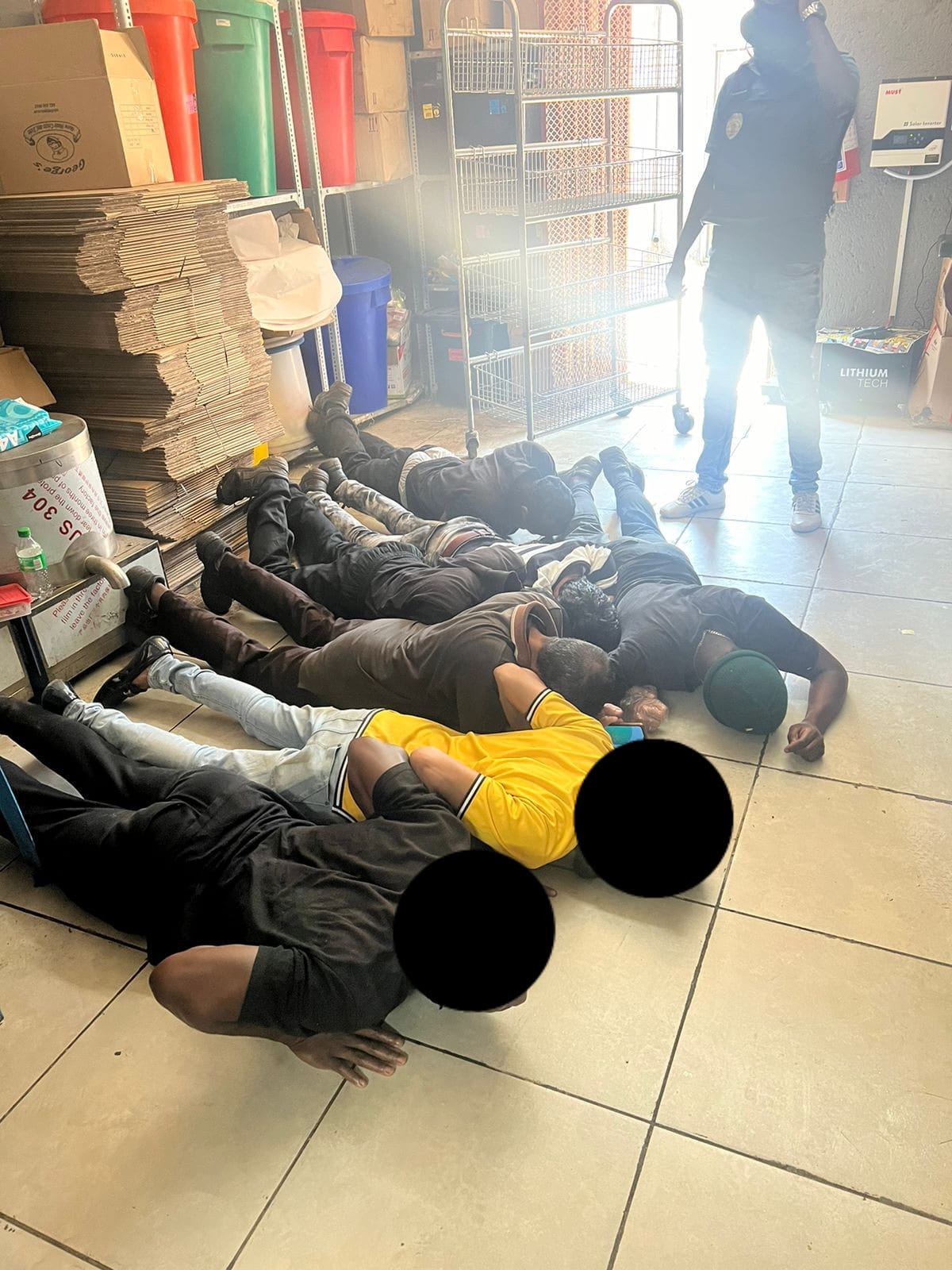 JMPD Officers uncover an unapproved potato chips manufacturer and illegal immigrants in Marlboro