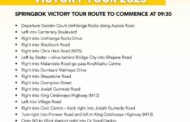Springbok Victory Tour today in Durban