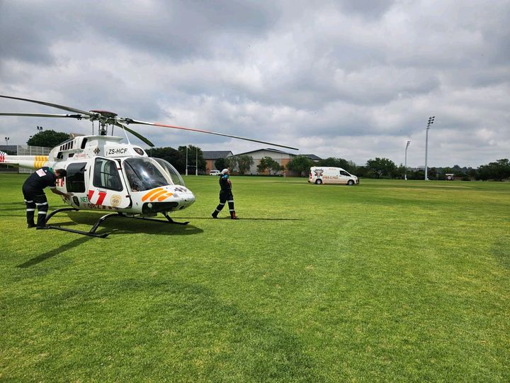 Man airlifted after getting stuck in a mincer