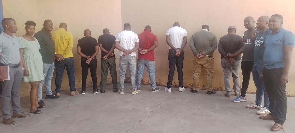 Nine suspects arrested believed to be involved in a fraud and extortion syndicate