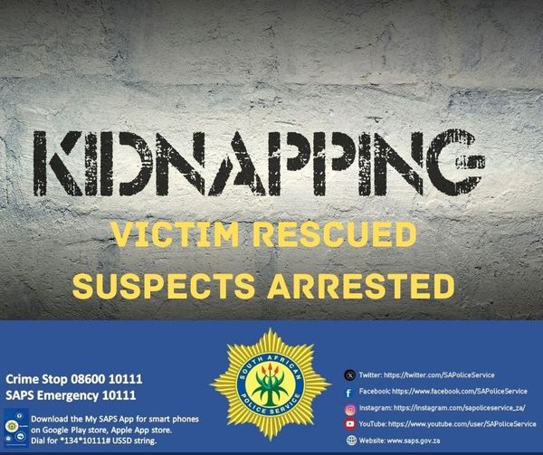 Suspects arrested on charges of kidnapping, extortion, hijacking as well as human trafficking